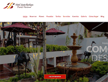 Tablet Screenshot of hotelsantabarbara.co